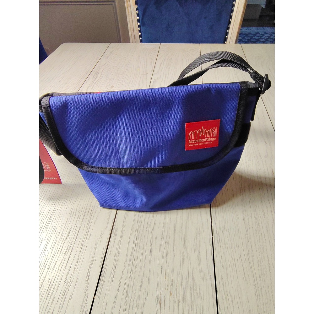 Manhattan Portage Small Messenger Bag Royal Blue Cordura Crossbody NEW